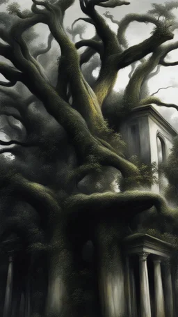 A dark yellow olive jungle painted by Henry-Robert Brésil