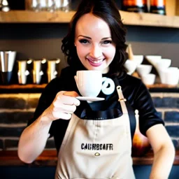 gorgeous female barista