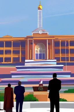 A huge regional capitol building