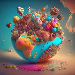 world made of candy