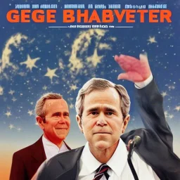 George Bush in a Saturday Night Fever dream movie poster