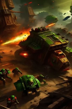 a planet being destroyed by multiple adapte astartes spaceship, warhammer 40k