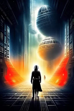 star wars futuristic movie ad poster