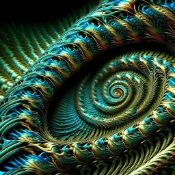 Fractal art. Spiral