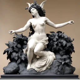 After "Bacchante" by Albert-Ernest Carrier-Belleuse, 1863. Musee d'Orsay, Paris Model: insane god/deicide art over a volcano