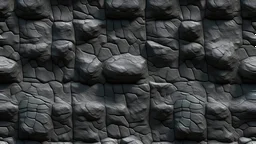 Seamless slate slab rock face normal map background texture. Grunge rough stone or plaster wall pattern. Realistic 8k game and architecture design bump or height mapping material shader 3D rendering
