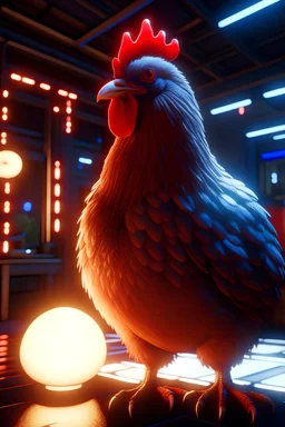 chicken alien , unreal engine 5, concept art, art station, god lights, ray tracing, RTX, lumen lighting, ultra detail, volumetric lighting, 3d