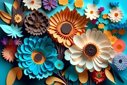paper art, flowers altos detalles, 4K high details , full body --auto --s2, good details, funny