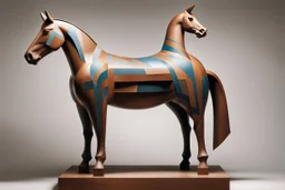 a dream of a horse, edmonia lewis, john pawson, zigzag tribal vibe, vertical glitch, syndicate(2012), truncated snout under visor, by Alexander Archipenko, equestria, zoomorphic, rusty iron surfaces, by Ursula Wood, delftware