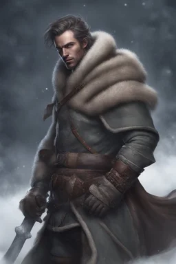 fantasy winter rogue man