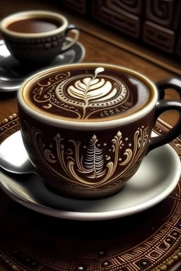 Ik wil een koffie met naam erop ishaaqzakir met een mooie decoratie