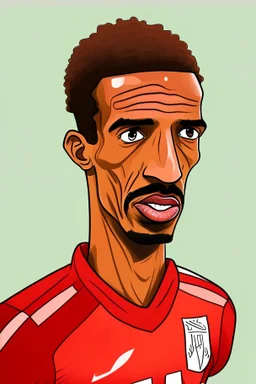 Joel Matip Footballer ,cartoon 2d