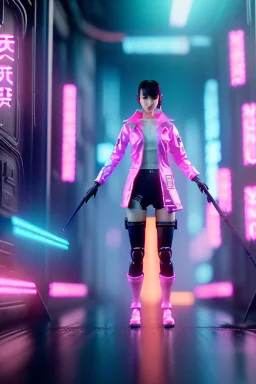 Blade runner room Scene, Asian cyber woman:: symmetry photography, cyberpunk, pink hair, makeup, long line eye, light iris, :: latex coat, pink, white, black :: cinematic, Ultra realistic, dark scene, soft color, highly detailed, unreal engine 5, RTX, ultra detail, 3d, finely drawn, high definition.