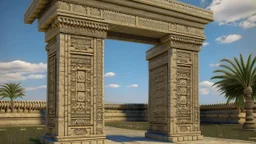 Large square Phoenician gate