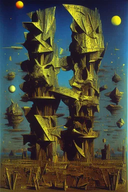 Alienation and distressing anguish landscape defined broken frame Max Ernst