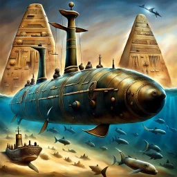 Military submarines of ancient Egypt.