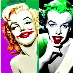 Marilyn Monroe Joker cabelo verde