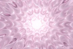 Mesmerizing 3d abstract visual, mass of flowing translucent shapes, centered, soft aesthetic, negative space.