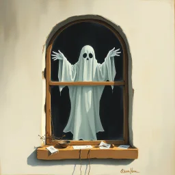 GHOST ON THE WINDOW