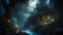 captivating scene. magical themed. extreme depth and detail