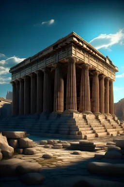Greece Greek roman empire monument monuments construction ancient history historical rock rocky day daytime grandeur temple statues statuary heaven heavenly composition stunning visual masterpiece vivid colors creative creativity professional effect effects realm dimension simulation long shot double exposure illustration light lightning game movie cinematic unreal engine beauty beautiful the render realism photography sharp sharpness realism realistic surrealism surrealistic future futuristic s