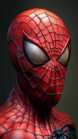 head spiderman become apple fruit, ultra realistic, 4k, ultra detail