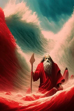 Moses parts the red sea