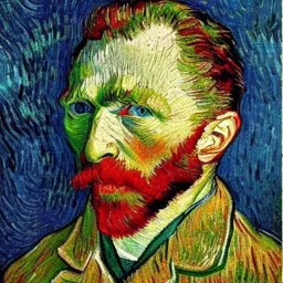 selfportrait painted by van gogh