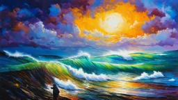 This striking painting captures the essence of resilience and survival. What emotions does it evoke for you? Share your thoughts in the comments.