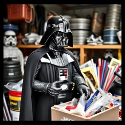 Darth Vader's garage sale.