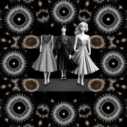 Fashion models within the Mandelbrot set.