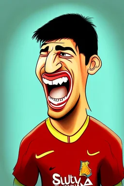 cartoonLuis Suarez Footballer