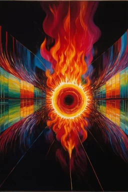 The fire in the madhouse at the end of time; Yaacov Agam