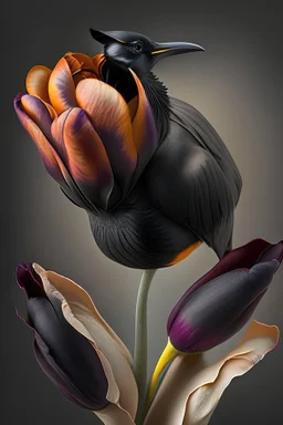 Tulip flower, crow hybrid