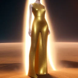 beautiful cosmic golden woman, long hair, nice smiling, magic glamour make up, delicate colors, beautiful glamour galactic golden dress, ultra sharp focus, 8k, unreal engine 5, extremely sharp detail, light effect, soft light atmosphere of a spaceship, smooth, full of details, face in front, complete vision of body