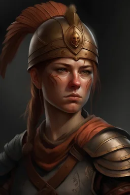 retrato de mujer guerrera