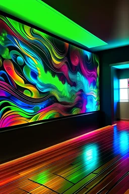 Psychedelic fluids wall projector