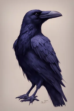 raven. very poorly drawed