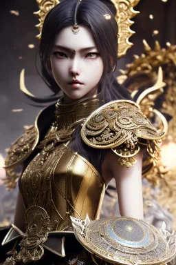 Detailed anime Kunoichi man, dark brown hair, dragon scale armour, intricate details, full body portrait, keep head in frame, slight smile, black Japanese motif, concept art, highly detailed, digital painting, concept art, sharp focus, illustration, art by Yoji Shinkawa, WLOP and greg rutkowski and alphonse mucha and artgerm and yanjun Chen and Junji ito and Makoto Shinkai, HDR, octane render