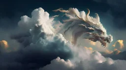 dragon in a big cloud