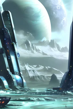 futuristic Civilization on Neptune