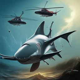 mix helicopter shark