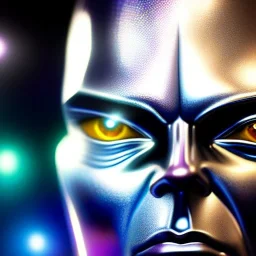 ultra detailed fullbody portrait of The Silver Surfer Marvel, extremely detailed digital painting, intrincate, extremely detailed face,crystal clear Big eyes, in the style of clyde caldwell, mystical colors , perfectly centered image, perfect composition, rim light, beautiful lighting, 8k, stunning scene, raytracing