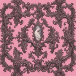 baroque art aesthetic pink