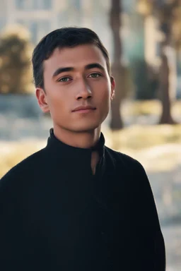 صورة الملف الشخصي تظهر شخصًا ذو وجه مثلثي يتميز بشعر أسود جذاب ينسدل على الجانب الأيمن من وجهه بأناقة. عيونه باللون الأسود على عسلي خفيف، تعكس الحكمة والفهم العميق. تبدو ملامح وجهه واثقة ومتأملة، ويبدو وكأنه يعرف كل ما يحدث في الكون. جسمه عادي البنية، يمنحه توازنًا طبيعيًا. يظهر بمظهر كائن عارف بأسرار العالم، يحمل الكثير من الحكمة والفهم.