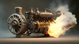 XX century combustion motor in action