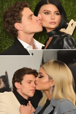 tom holland kissing kylie jenner