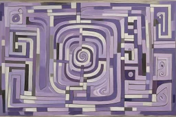 A light purple maze of illusion painted by Pablo Picasso