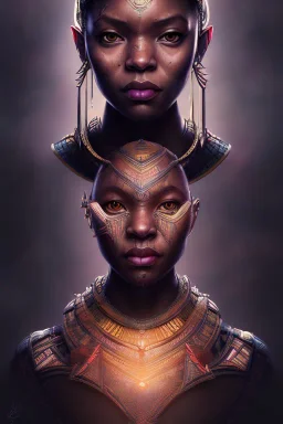 sango fantasy, fantasy magic, intricate, sharp focus, illustration, highly detailed, digital painting, concept art, matte, artgerm and paul lewin and kehinde wiley, masterpiece Asian lady black panther Papu New Guina pyramid black silver space lady space blood moon galaxy