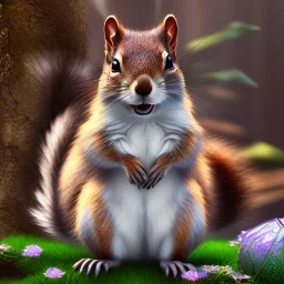 squirrel “wearing avatar make up” Pandora